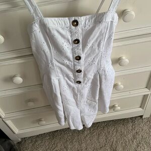 White Hollister Romper
